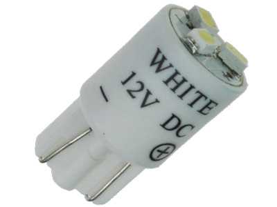 LED (большой) белый T10 (3 chip)